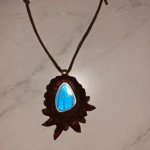 Third eye pinecone necklace